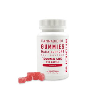 Daily Support - Strawberry [30pk] (1000mg CBD) by Extract Labs