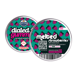 100mg - Melted Strawberries #2414 - Rosin Gummies (10pk) by Dialed In Gummies