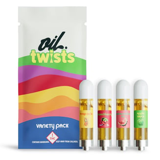 4 Flavor Variety Pack #1 - 4x Twist Carts - 4000mg by Oil®