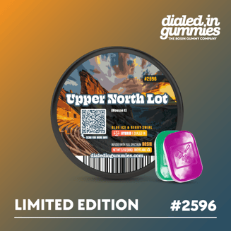 100mg - Upper North Lot #2596 - Rosin Gummies (10pk) by Dialed In Gummies