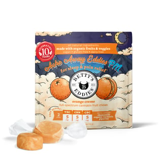 Ache Away Eddies PM Orange Creme [2pk] (5mg THC/5mg CBN/5mg CBC) by Betty's Eddies