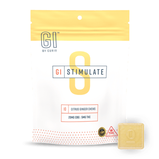 'GI' Stimulate Chews |  Citrus Ginger [10pk] (200mg CBG/50mg THC) by Curio Wellness