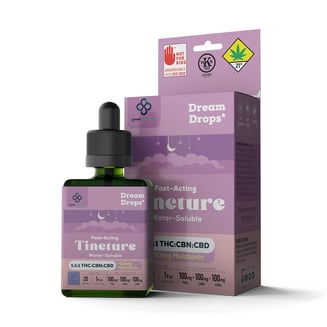 Dream Drops 1:1:1 + Melatonin [1oz] (100mg CBD/100mg THC/100mg CBN/50mg Melatonin)