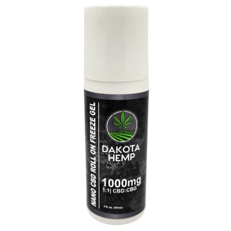 1:1 Pain Relief Freeze Gel [3oz] (500mg CBD/500mg CBG) by Dakota Hemp