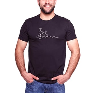 Men's THC Molecule shirt-Large
