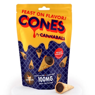 Dark Chocolate Cones [10pk] (100mg) by Cannabals