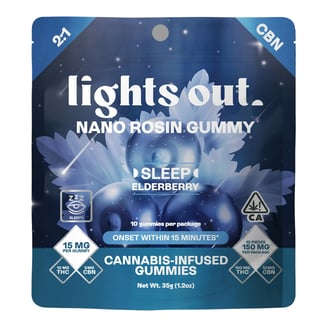 2:1 Elderberry [10pk] (100mg THC/50mg CBN) by Lights Out