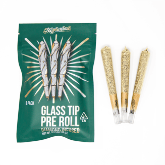 Diamond Infused Glass Tip Preroll 3-Pack [3g Total, 1g Each] — Bubble Runtz Indoor Flower (Hybrid) by Highmind