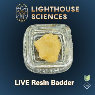 Badder (Live Resin) | Black Domina | [1g] by Lighthouse Sciences