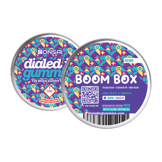 100mg - Boom Box #2385 - Rosin Gummies (10pk) by Dialed In Gummies