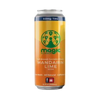 Mandarin Lime Natural Soda (50mg Live Resin) by Magic Number