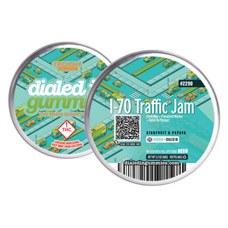 100mg - I-70 Traffic Jam - Rosin Gummies (10pk) by Dialed In Gummies