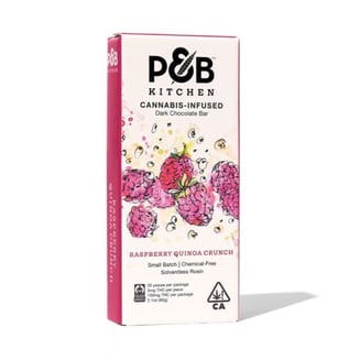 Raspberry Quinoa Crunch Rosin Chocolate [20pk] (100mg) by P&B Kitchen