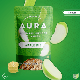 Apple Pie +CBD Gummies (1-Day) 5CBD:1THC by Aura