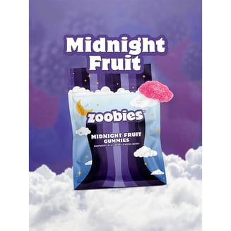 1:1:1 Midnight Fruit [10pk] (50mg CBD/50mg THC/50mg CBN) by Zoobies