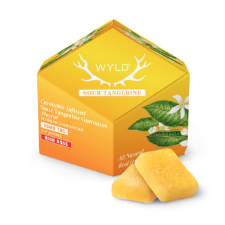 *HIGH DOSE* Sour Tangerine Hybrid Enhanced Gummies  | 200mg by WYLD