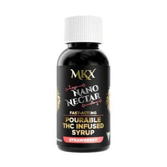 Nano Nectar: 200 MG THC Pourable Syrup (Strawberry) by MKX Oil Co.