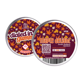 100mg - Maple Delight - Rosin Gummies (10pk) by Dialed In Gummies