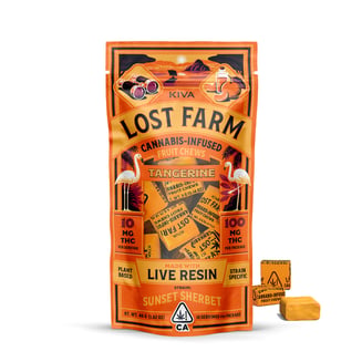 Tangerine x Sunset Sherbet [10pk] (100mg) by Lost Farm
