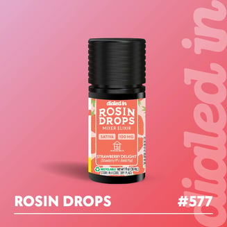 100mg - Strawberry Delight #577 - Rosin Drops by Dialed In Gummies