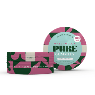 Watermelon - Indica (100mg) by PURE Edibles