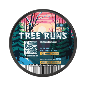 100mg - Tree Runs #2589 - Rosin Gummies (10pk) by Dialed In Gummies