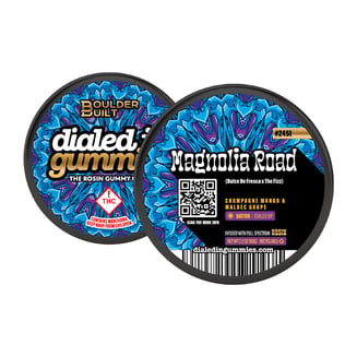 100mg - Magnolia Road #2451 - Rosin Gummies (10pk) by Dialed In Gummies