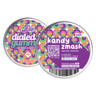 100mg - Kandy Zmash - Rosin Gummies (10pk) by Dialed In Gummies