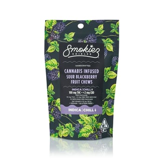 Sour Blackberry - Indica [10pk] (100mg) by Smokiez