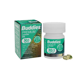 Buddies Brand: 30:1 CBD:THC [30ct] (900mg CBD/30mg THC)