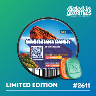 100mg - Creation Rock #2611 - Rosin Gummies (10pk) by Dialed In Gummies