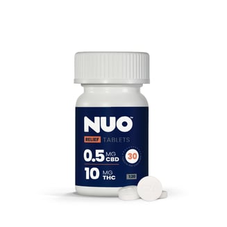 NUO | Tablet | Relief 1:20 (15 mg CBD : 300 mg THC) | 30 ct by Nuo