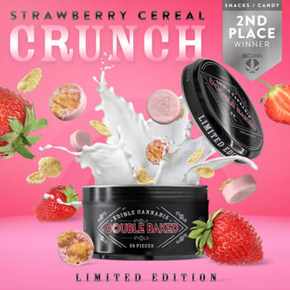 Strawberry Cereal Crunch [20pk] (100mg) by Double Baked