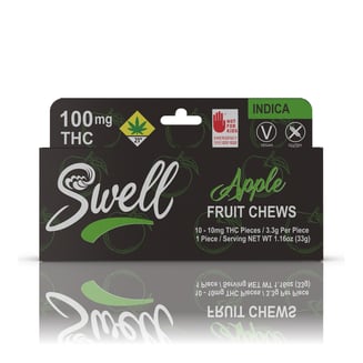 Apple Indica Fruit Chews [10pk] (100mg) by Swell