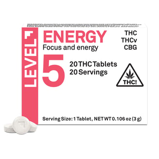 LEVEL 5 Energy [20pk] (100mg THC/100mg THCv/60mg CBG) by LEVEL