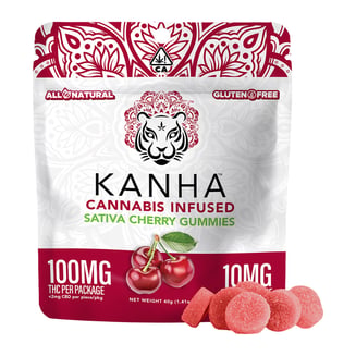 PROMO - KANHA - Cherry - Sativa [10pk] (100mg) by PROMO
