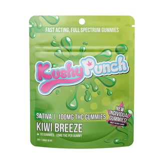 Kiwi Breeze - Sativa [10pk] (100mg) by Kushy Punch