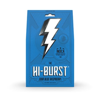 Sour Blue Raspberry Uplift [10pk] (100mg) by Hi-Burst