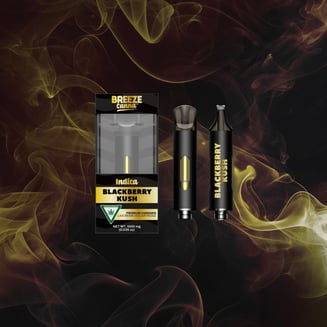Blackberry Kush - Indica Live Resin 1g 510 Vape Device — BREEZE Canna by Breeze Canna