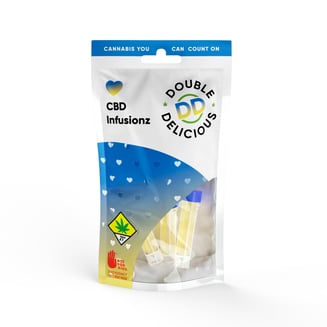 1:1 CBD:THC Infusionz [3pk] (300mg CBD/300mg THC) by Double Delicious