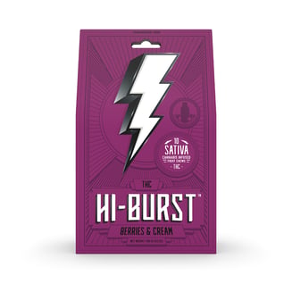 Berries & Cream - Sativa [10pk] (100mg) by Hi-Burst