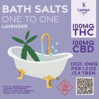 1:1 Relaxing Lavender Bath Salts by Minerva Canna