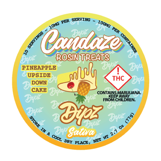 Pineapple Upside Down Cake - Hybrid (100mg) by Candaze Dipz