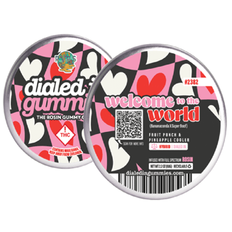 100mg - Welcome to the World #2382 - Rosin Gummies (10pk) by Dialed In Gummies
