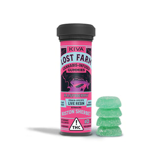 Raspberry x Boston Sherbet [10pk] (100mg) by Lost Farm