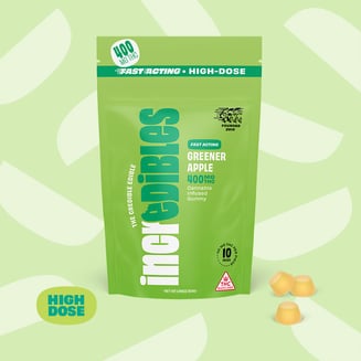 incredibles — High Dose Fast Acting Greener Apple