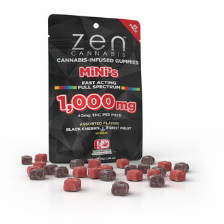 Black Cherry & Forest Fruit [25pk] (1000mg) by Zen Cannabis