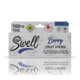 Berry Sativa Fruit Chews [10pk] (100mg) by Swell
