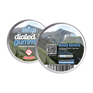 100mg - Mount Belford #2329 - Rosin Gummies (10pk) by Dialed In Gummies