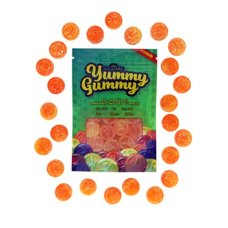 1:1 Hybrid [10pk] (100mg CBD/100mg THC) by Yummy Gummy